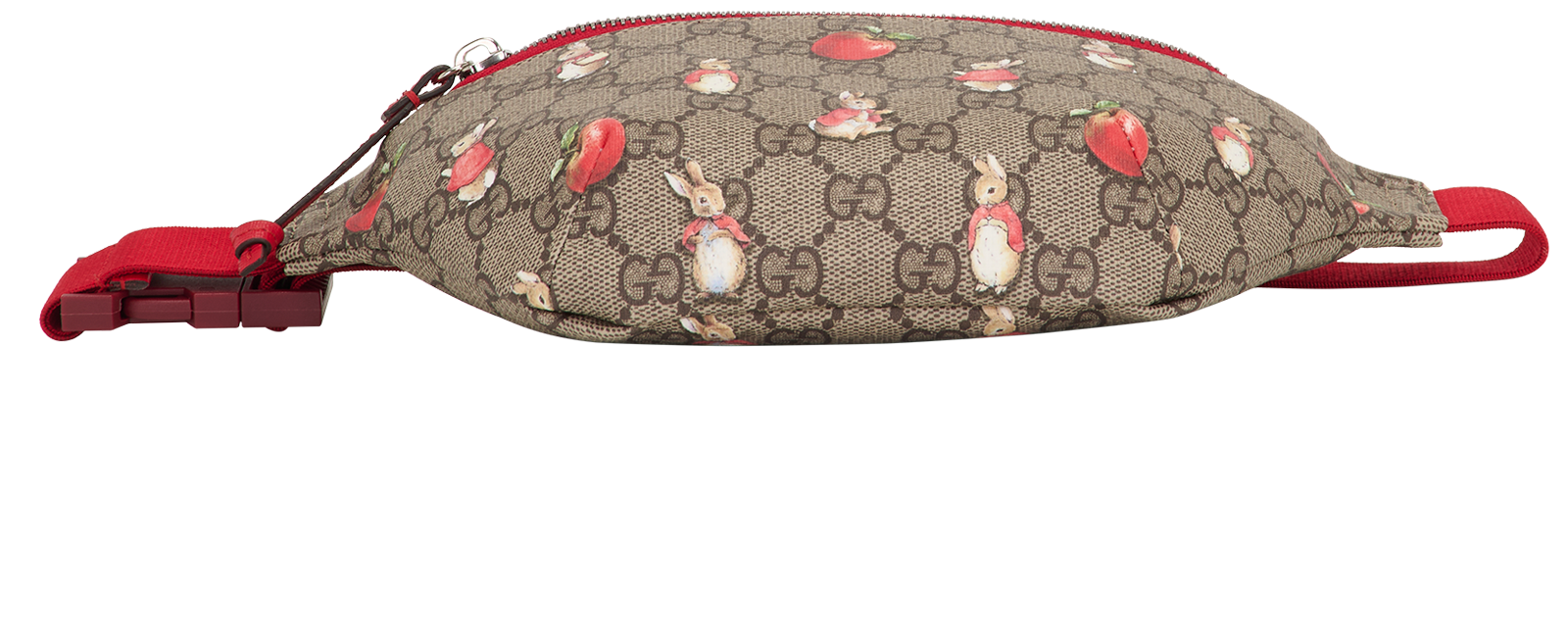 Peter Rabbit Belt Bag, &pound;350, Handbags, Beige/Red, Canvas, Top view
